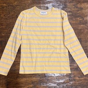Parke Yellow Striped Cotton Shirt
